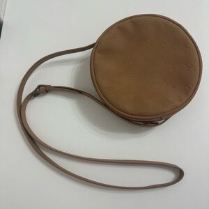 Hollister Tan Round Crossbody Bag